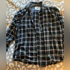 Wrangler plaid flannel button up size small